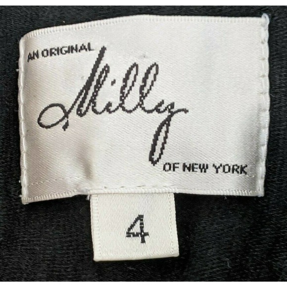 An Original Milly Ivory/Black Halter Dress Mini - Picture 8 of 10